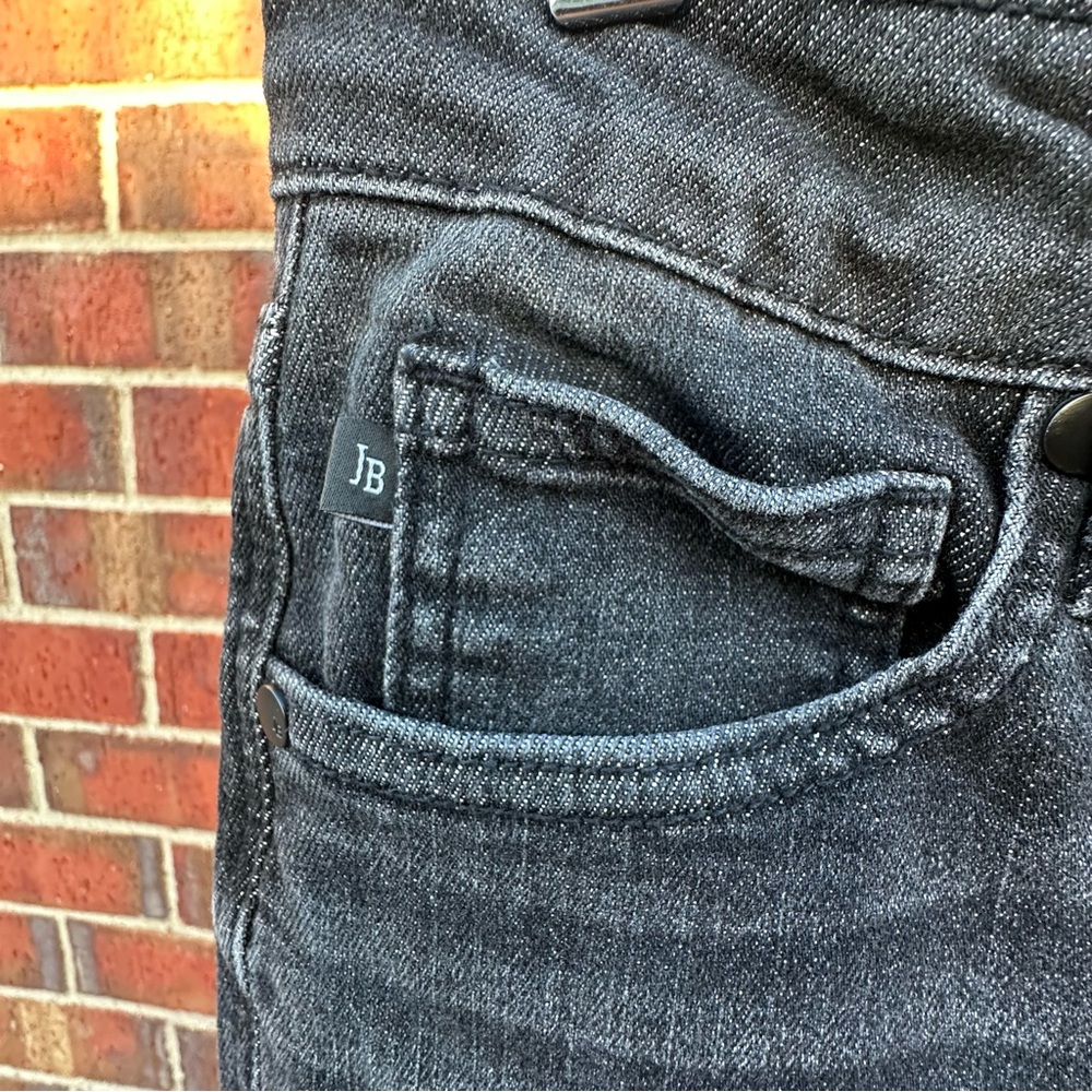 Judy Blue Skinny Fit Fade Black Denim Jean Hi-Waist Hem Stretch Streetwear 7/28 - Picture 9 of 15
